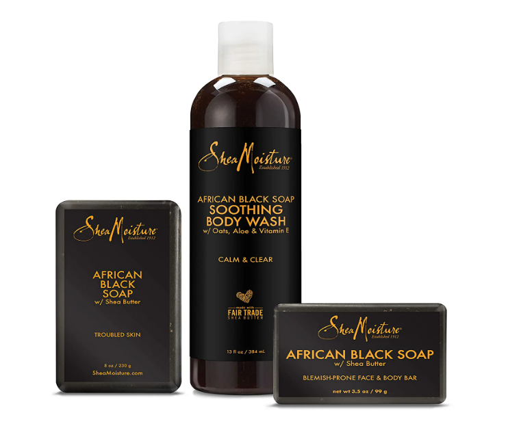 SheaMoisture African Black Soap Facial System Kit Body Cleanser