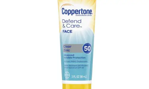 Coppertone Defend & Care Clear Zinc Sunscreen Face Lotion 